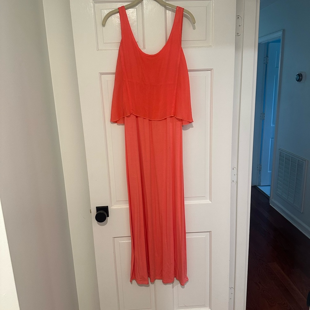 Bashara Lesser Coral Maxi Dress